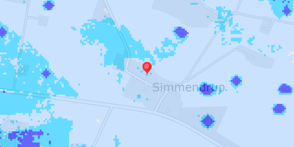 Grundvandsdybder på Simmendrup By 10
