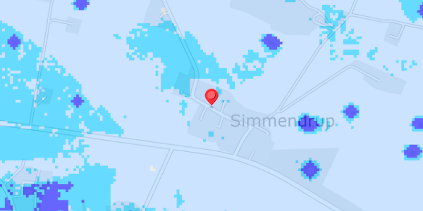 Grundvandsdybder på Simmendrup By 12