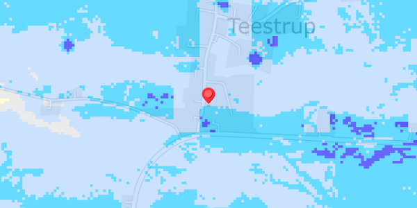 Grundvandsdybder på Teestrup Bygade 2