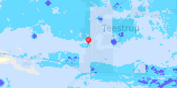 Grundvandsdybder på Teestrup Bygade 7B