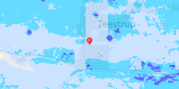 Grundvandsdybder på Teestrup Bygade 10A
