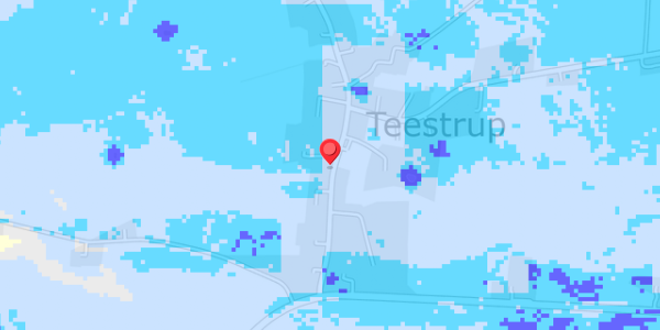 Grundvandsdybder på Teestrup Bygade 13