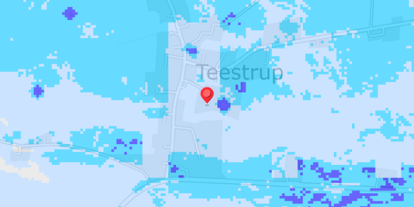 Grundvandsdybder på Teestrup Bygade 14