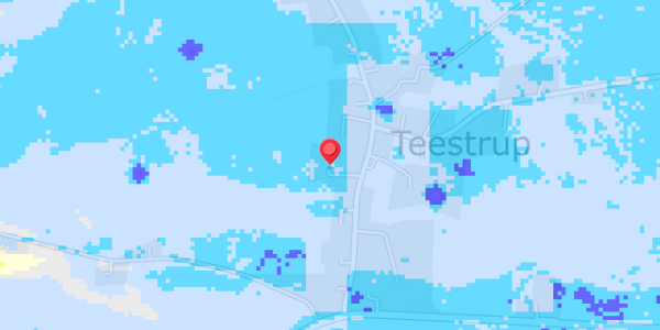 Grundvandsdybder på Teestrup Bygade 15A