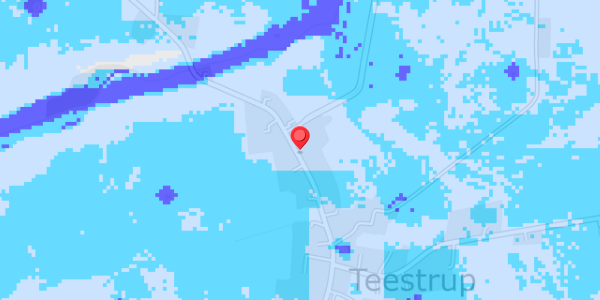 Grundvandsdybder på Teestrup Bygade 48B