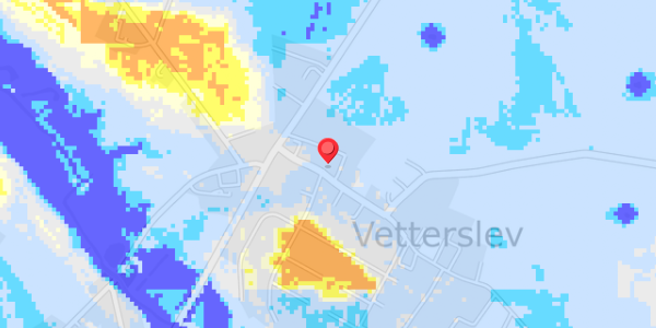 Grundvandsdybder på Vetterslev Bygade 9