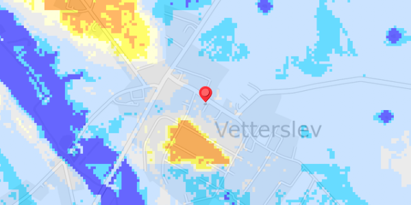 Grundvandsdybder på Vetterslev Bygade 10