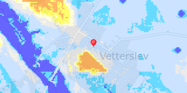 Grundvandsdybder på Vetterslev Bygade 12