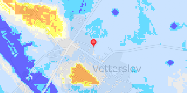 Grundvandsdybder på Vetterslev Bygade 13