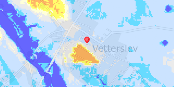 Grundvandsdybder på Vetterslev Bygade 14