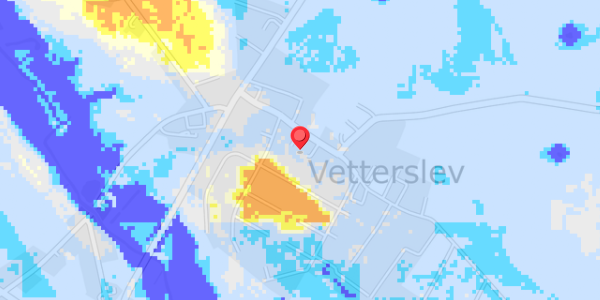 Grundvandsdybder på Vetterslev Bygade 16