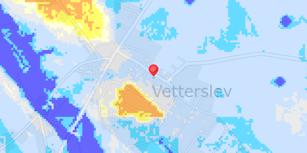 Grundvandsdybder på Vetterslev Bygade 22