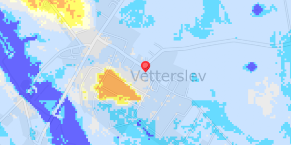 Grundvandsdybder på Vetterslev Bygade 32