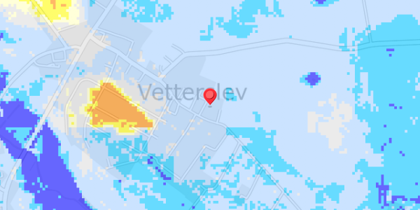 Grundvandsdybder på Vetterslev Bygade 41