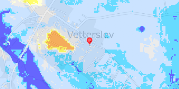 Grundvandsdybder på Vetterslev Bygade 42