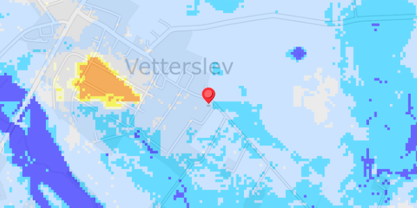 Grundvandsdybder på Vetterslev Bygade 54