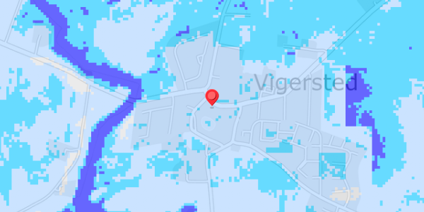 Grundvandsdybder på Vigersted Bygade 2