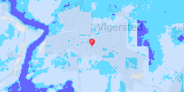 Grundvandsdybder på Vigersted Bygade 19