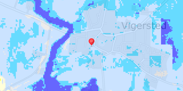 Grundvandsdybder på Vigersted Bygade 37