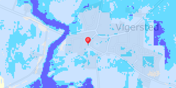 Grundvandsdybder på Vigersted Bygade 39