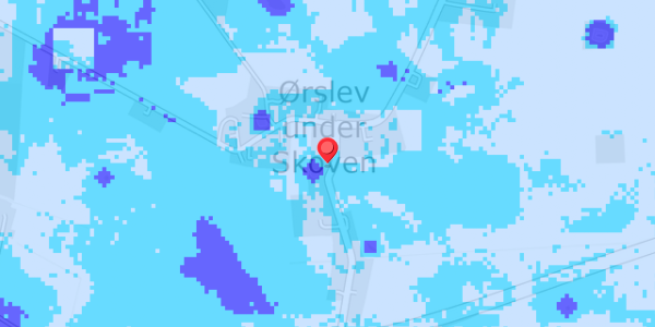 Grundvandsdybder på Ørslevunderskovvej 39