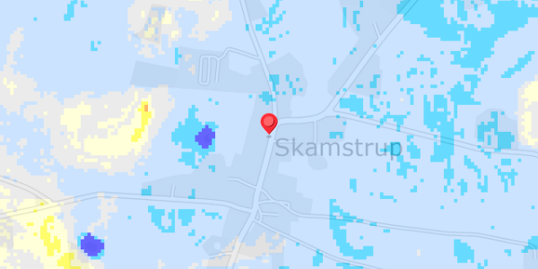 Grundvandsdybder på Skamstrupvej 68
