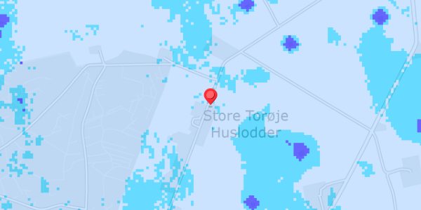 Grundvandsdybder på Huslodderne 1