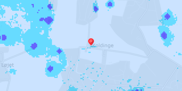 Grundvandsdybder på Koldingevej 26