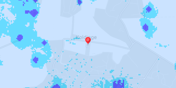 Grundvandsdybder på Koldingevej 47