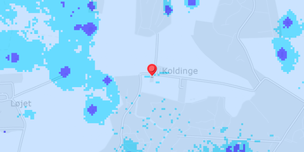 Grundvandsdybder på Koldingevej 49
