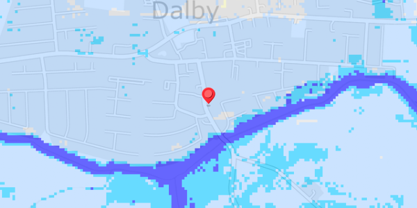Grundvandsdybder på Dalbyvej 13