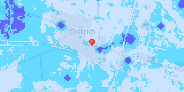 Grundvandsdybder på Olstrupvej 13