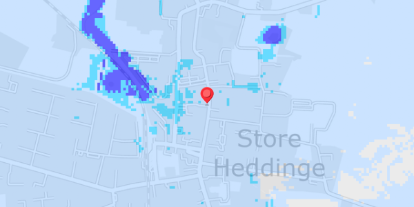 Grundvandsdybder på Algade 25A, 1. 