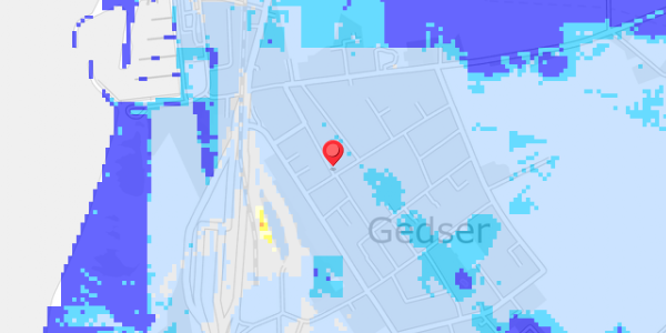 Grundvandsdybder på Danmarksgade 17