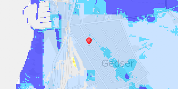 Grundvandsdybder på Danmarksgade 18