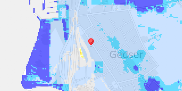 Grundvandsdybder på Langgade 8A