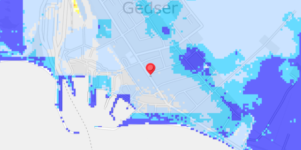 Grundvandsdybder på Langgade 87