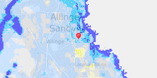 Grundvandsdybder på Fuglesangen 7