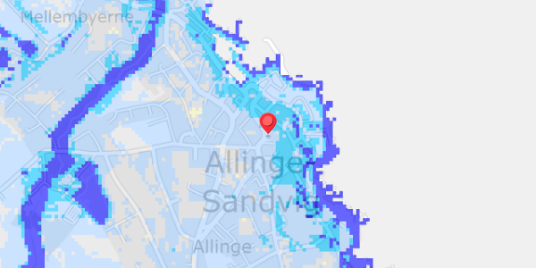 Grundvandsdybder på Kirkegade 2