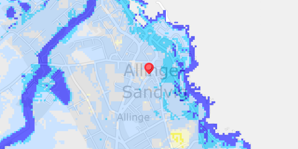 Grundvandsdybder på Storegade 8, 1. 