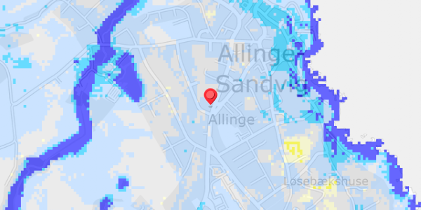 Grundvandsdybder på Vestergade 30
