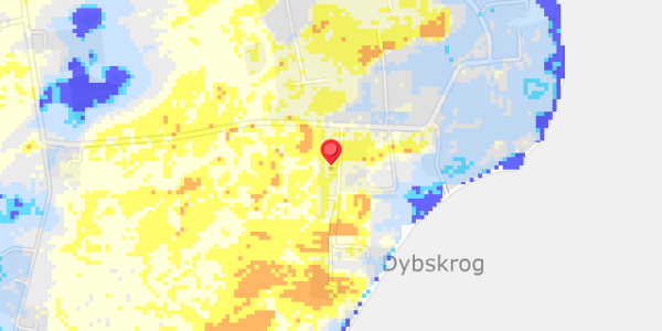 Grundvandsdybder på Dybskrog 1