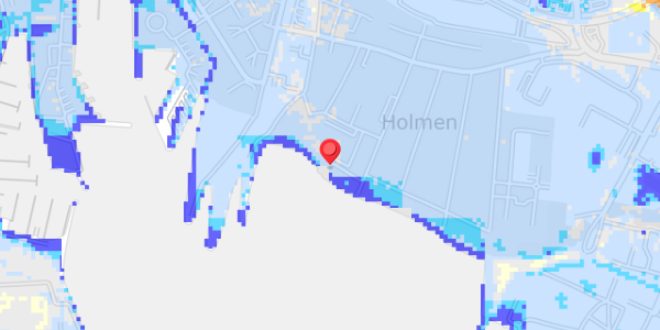 Grundvandsdybder på Holmen 13