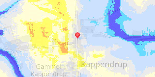 Grundvandsdybder på Kappendrup 14