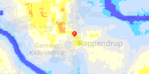 Grundvandsdybder på Kappendrup 39