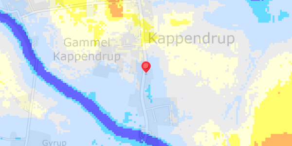 Grundvandsdybder på Kappendrup 64