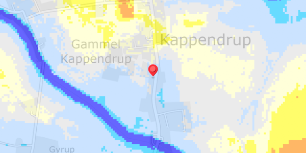 Grundvandsdybder på Kappendrup 67