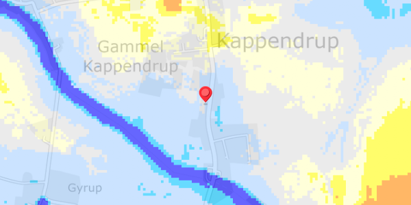 Grundvandsdybder på Kappendrup 71