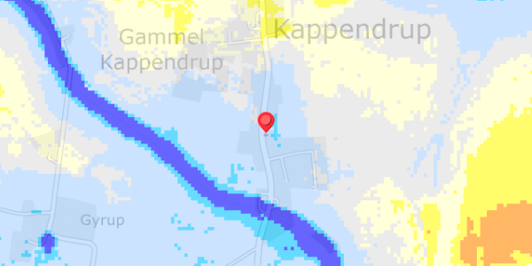 Grundvandsdybder på Kappendrup 74