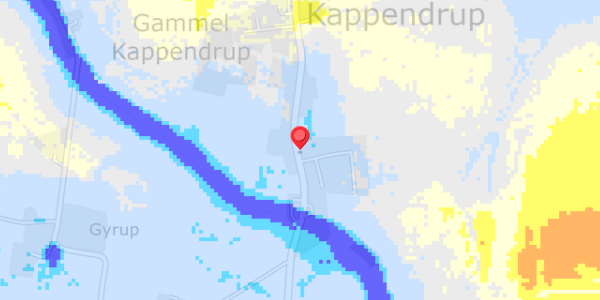 Grundvandsdybder på Kappendrup 78